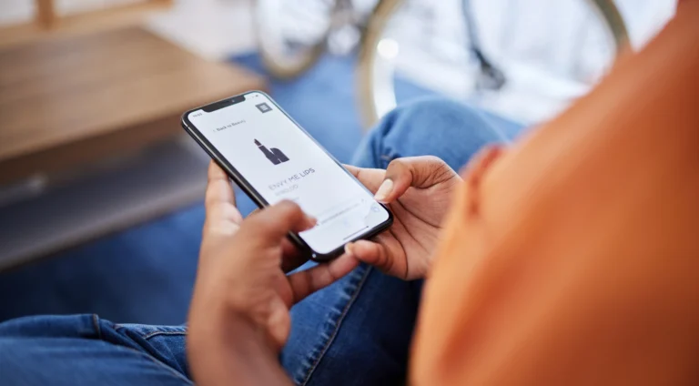 a person holding a phone