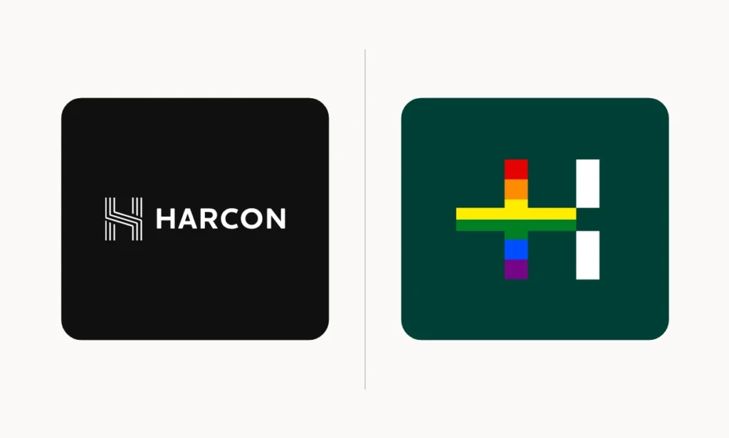 Seasonal or supportive versions of a logo convey your message of support to customers
