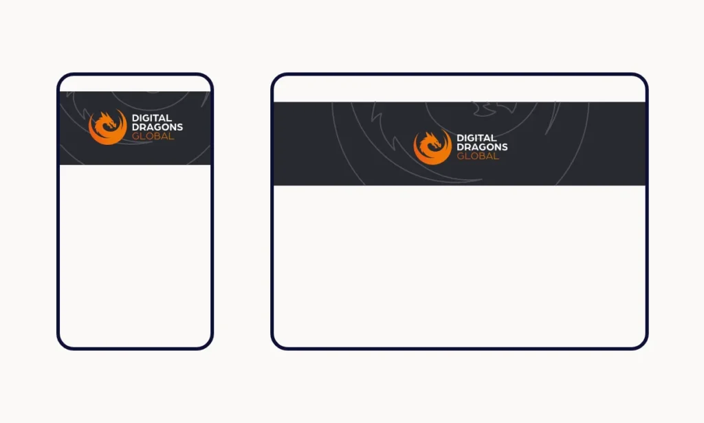 When designing a logo make sure it works well on different size devices. This is important for your social media business profile.